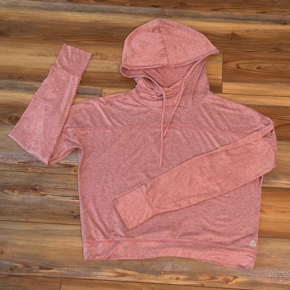 Reebok Heathered Pink Hoodie